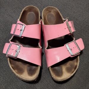 BIRKENSTOCK Arizona Patent Pink Sandals